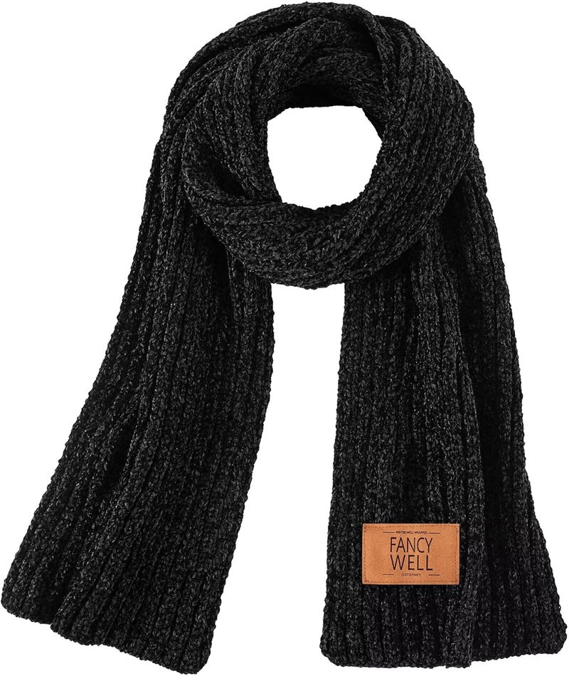 FANCY WELL Scarf for Women Winter - Chunky Scarf Oversized Chenille,Soft Long Scarves for Cold Weather,Gifts for Women - Image 1